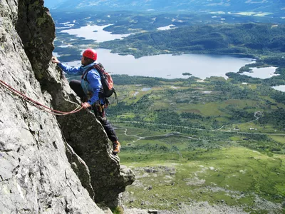 klatreføring skogshorn demonstranten fjellet kaller hemsedal