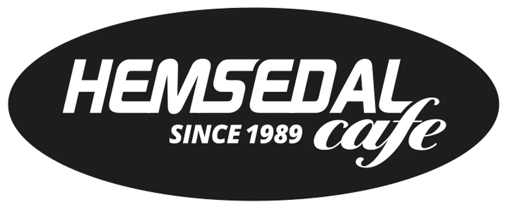 Logo for hemsedal cafe 2019 black and white.