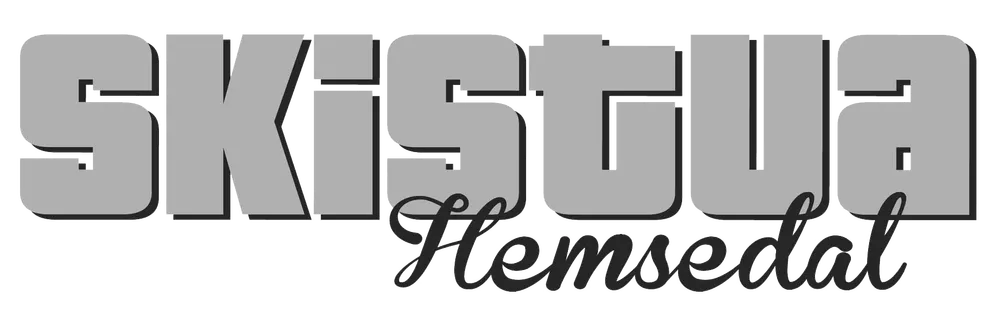 Logo skistua hemsedal, grå og svart.