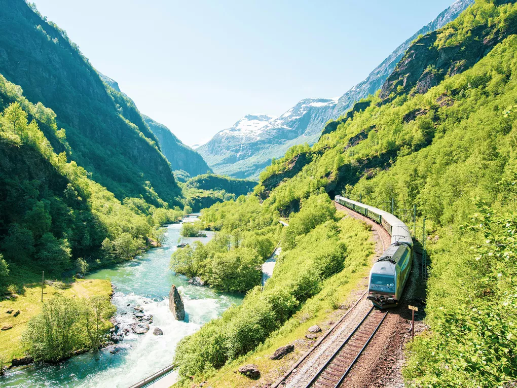 FLÅM FLÅMSBANEN TOG SVERREHJORNEVIK 2962 mini.