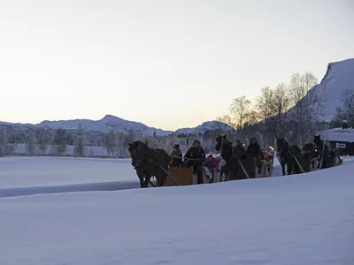 Kanefart om vinteren.