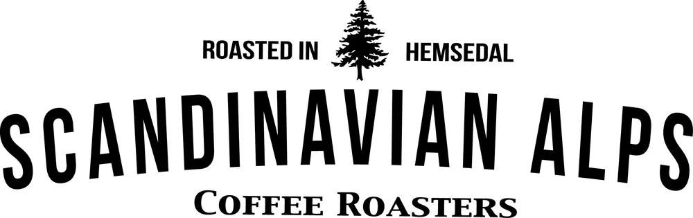 Scandinavian alps caffee roasters logo svart